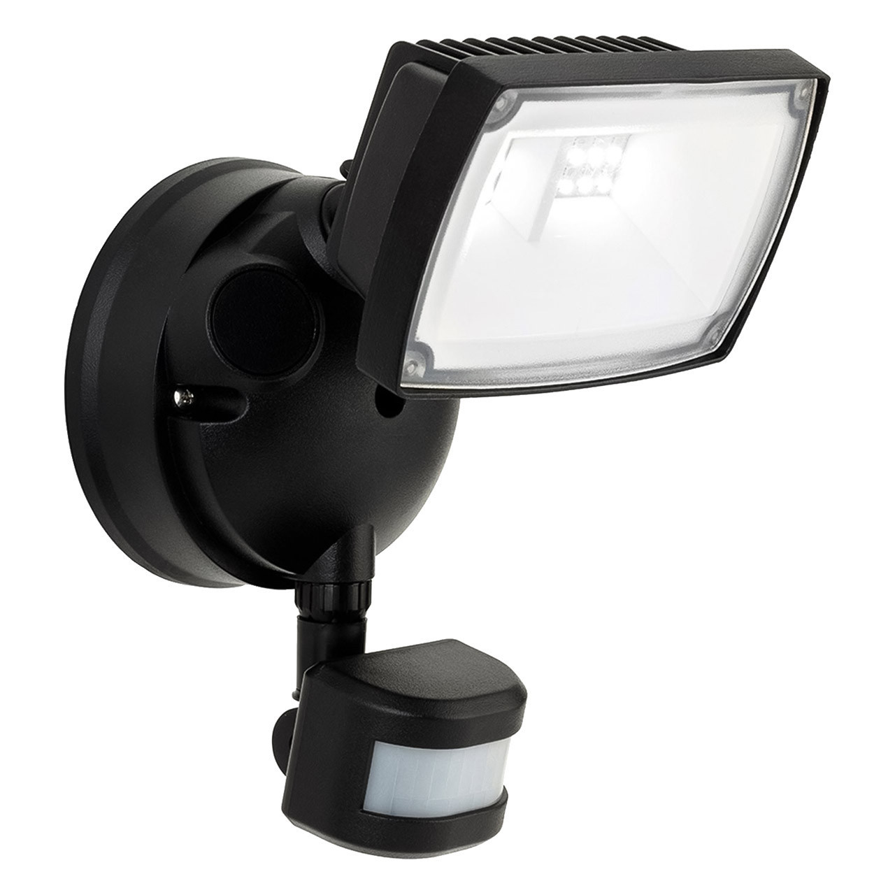 Firstlight Reflex LED Security Light 15W PIR Sensor Tri-Colour CCT in Black Outdoor Garden