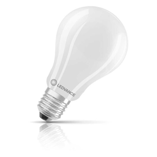 Ledvance GLS LED Light Bulb E27 17W (150W Eqv) Warm White Frosted Filament Performance Class Screw Bright Classic A
