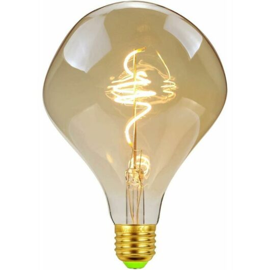 Ousudela - Vintage led Light Bulbs 4W Dimmable Irregular Shape 220/240V Edison Screw E27 Base Specialty Antique Decorative Light Bulb (alien)