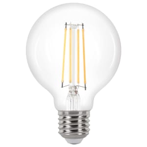Wickes Non-Dimmable Filament Globe LED E27 5.9W Warm White Light Bulb