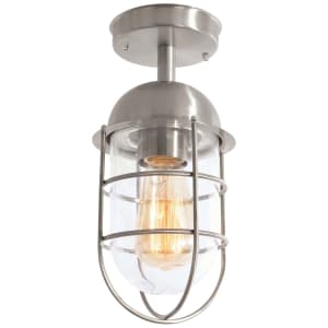 Zinc Kari Stainless Steel Porch Lantern Light - 42W