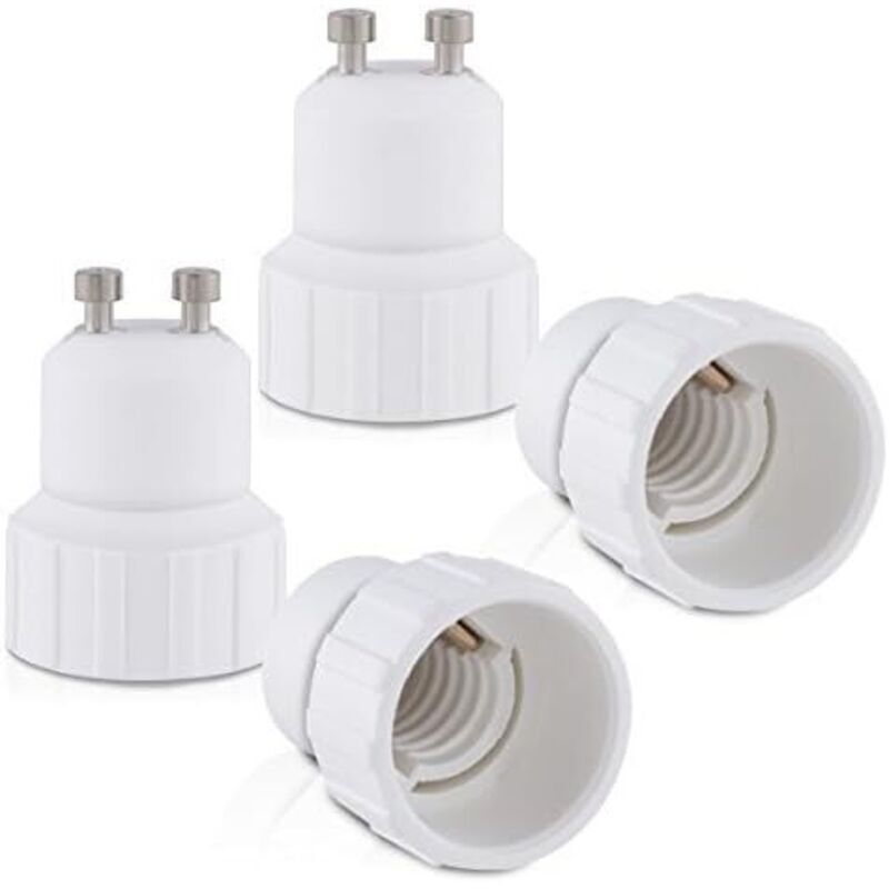 4x2.8cm 4pc socket adapter - GU10 to E14 socket converter - Bayonet base lamp holder adapter for LED halogen bulbs
