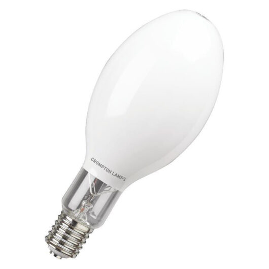 Crompton Lamps HID HQi-E Elliptical Light Bulb E40 400W Coated Cool White 4100K Screw Diffused NDL