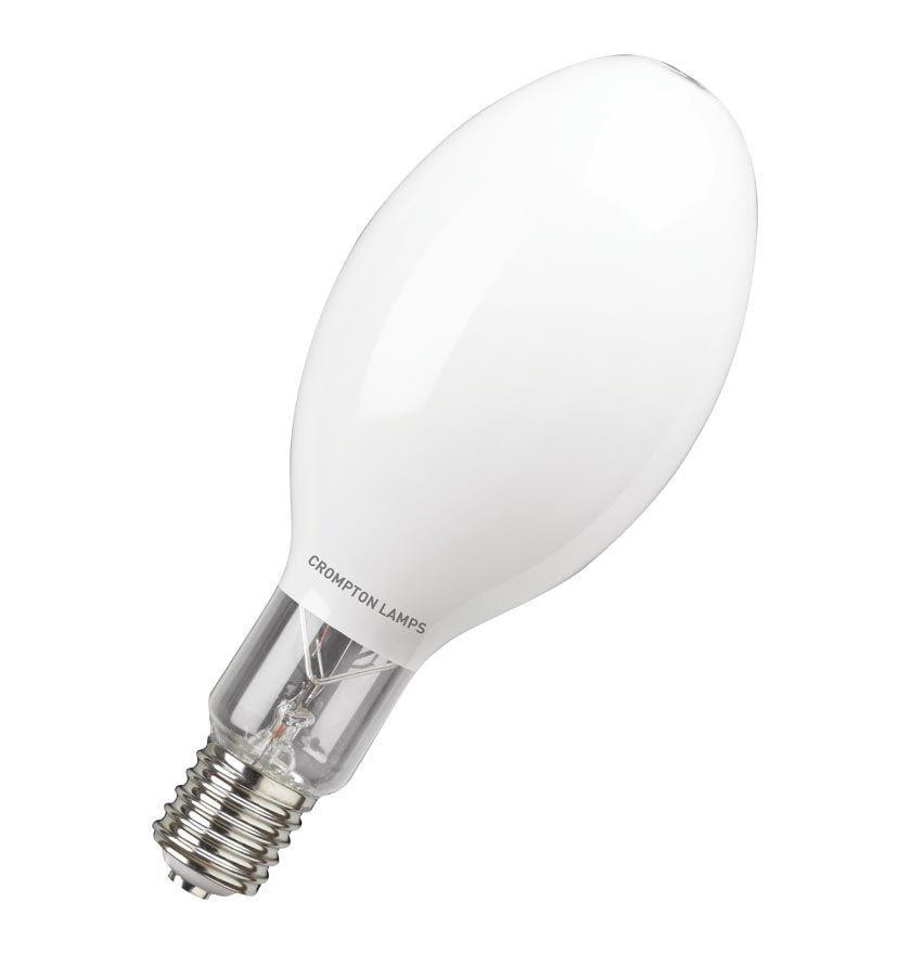 Crompton Lamps HID HQi-E Elliptical Light Bulb E40 400W Coated Cool White 4100K Screw Diffused NDL