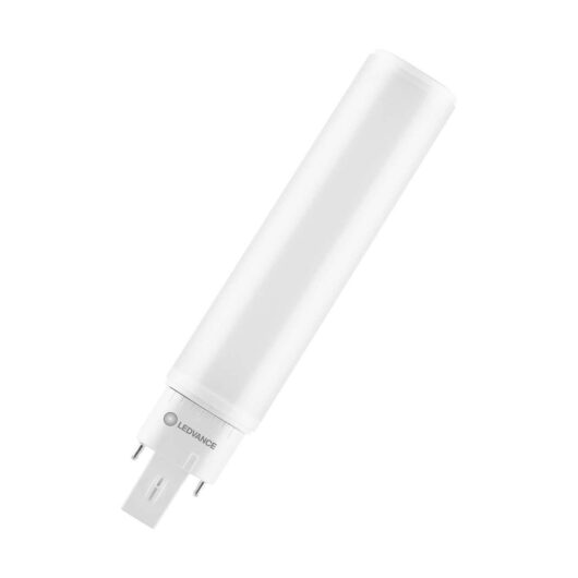 Ledvance LED DULUX® D/E26 PLC-E Light Bulb 4-Pin 10W HF & AC Mains Warm White 3000K Push Fit