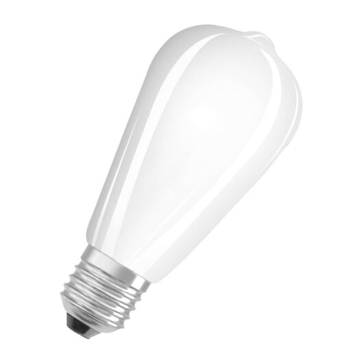 Ledvance LED ST64 Light Bulb E27 4W Filament Warm White 2700K Squirrel Cage Screw Opal