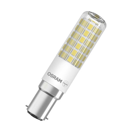 Osram LED Capsule Light Bulb B15 6.5W (60W eqv) Special T Slim Warm White 2700K Clear
