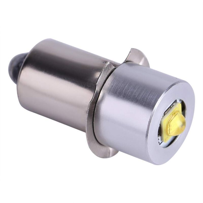 Upgraded LED Flashlight Bulb, 5W 6-24V P13.5S High Brightness LED Flashlight Bulb Replacement Part Emergency Work Light Flashlight Torch