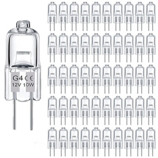 100 G4 Halogen Bulbs - 160 lm - Warm White 2800K - Dimmable - Indoor Home and Commercial Lighting - 3000h