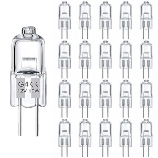 20 G4 Halogen Bulbs - 160 lm - Warm White 2800K - Dimmable - Indoor Home and Commercial Lighting - 3000h