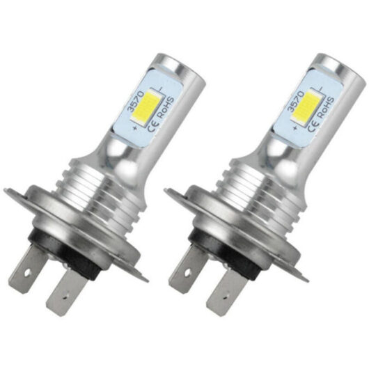 2X H7 LED 6500K Super White 80W 1000LM Fog Light Kit Low Beam Bulbs Kit