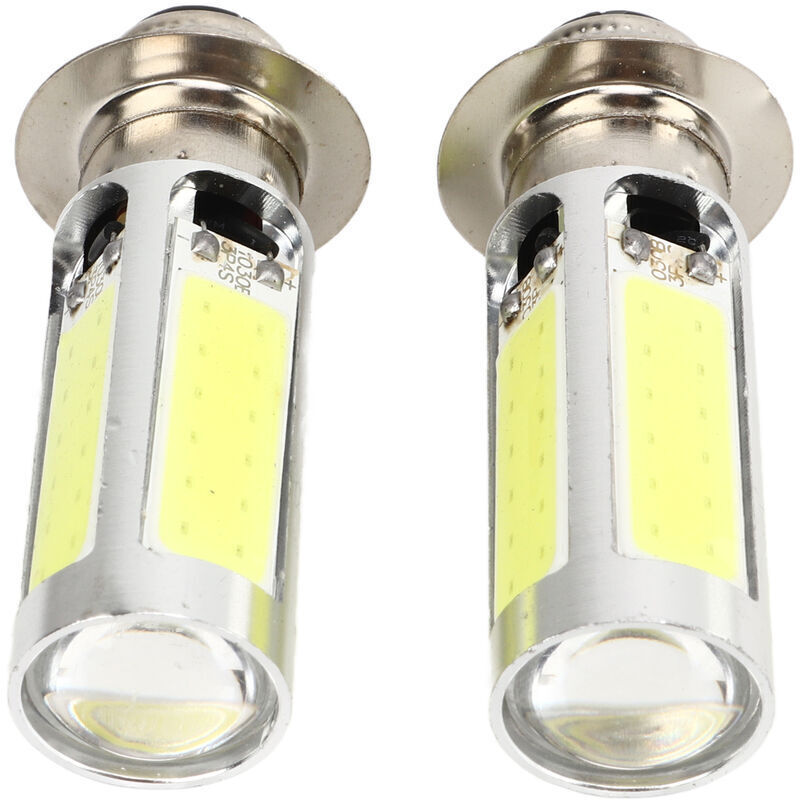 2x 6000K White H6M COB LED Motorcycle/ATV Fog Light Bulb PX15d P15D251