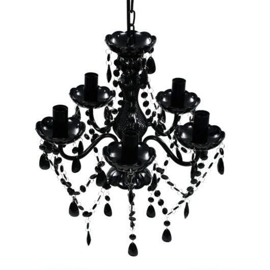 BLACK Crystal Light 5 Bulb vidaXL