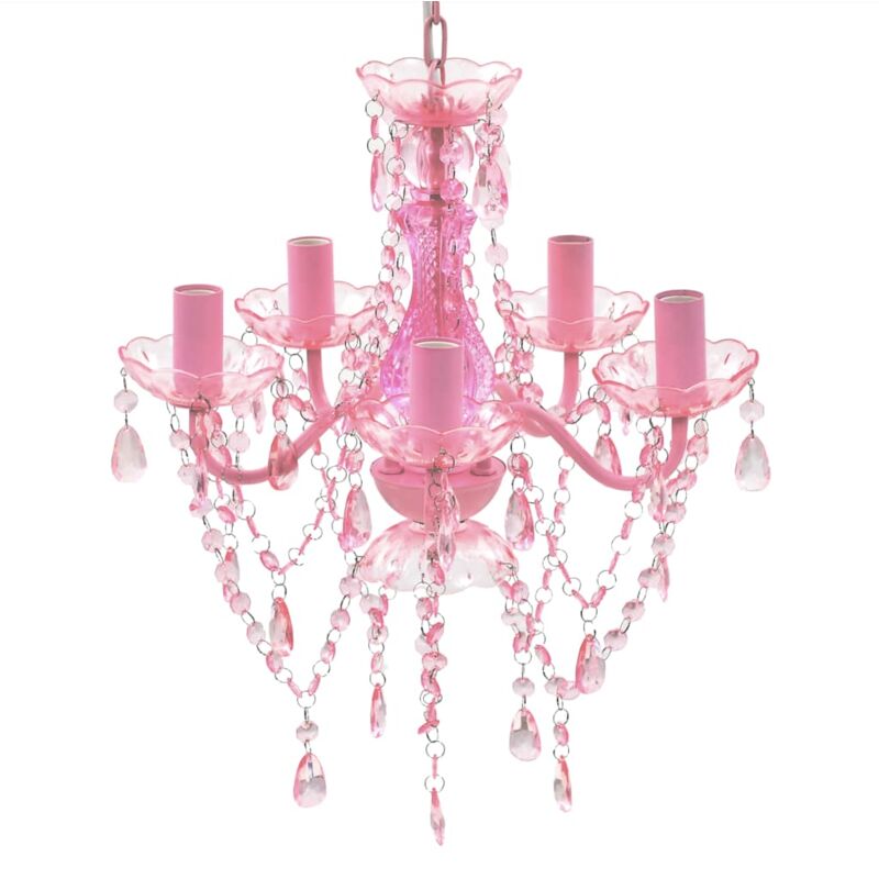 Crystal Light 5 Bulbs Pink Vidaxl