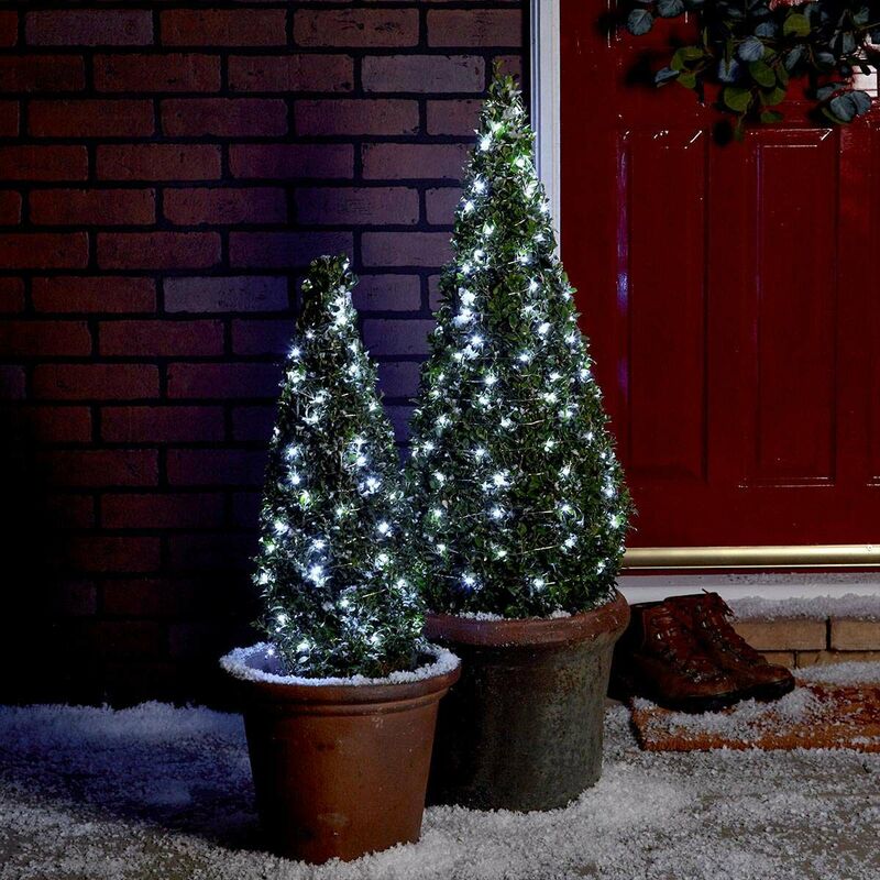 Festive Lights - 20m Battery Operated Firefly Wire led Fairy Lights Outdoor Garden Twinkle Indoor Home