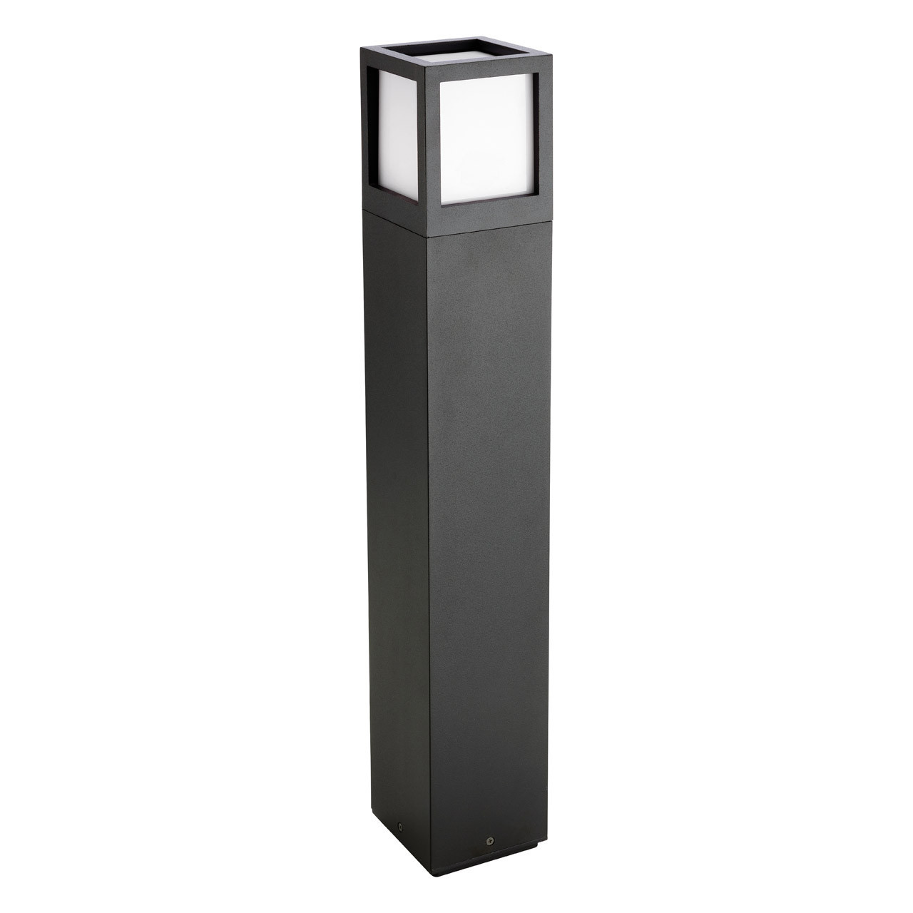 Firstlight Evo LED 650mm Post Light 15W Warm White with Opal Glass in Graphite Outdoor Garden