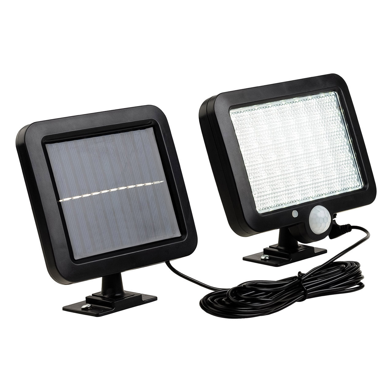 Firstlight Sonic LED Solar Security Light 5W PIR Sensor Daylight in Black Outdoor Garden