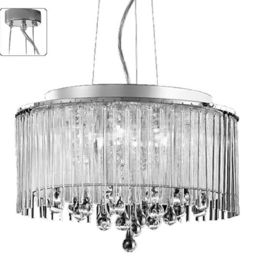 Franklite FL2161/6 Spirit 6 Light Crystal Pendant Ceiling Light
