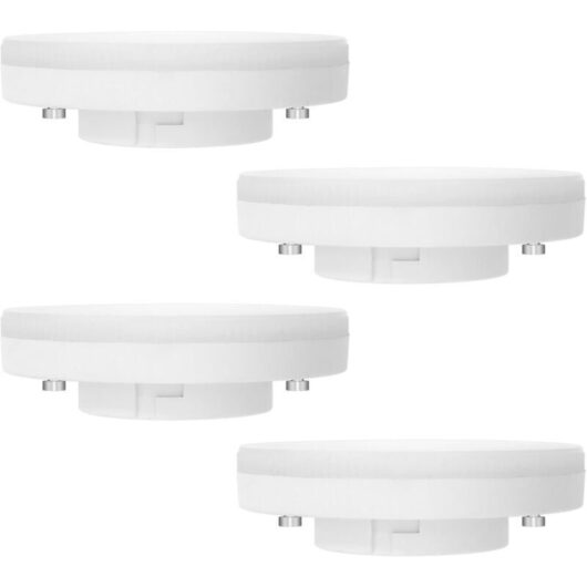 GX53 LED bulb, 7 W, cool white 6000 K, non-dimmable, equivalent to 50 W halogen, GX53 LED spot bulb for cabinets, display cases, 180°, AC 220 V, 665