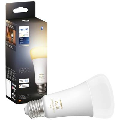Hue LED light bulb 871951428819500 EEC: F (A - G) Hue White Ambiance E27 Einzelpack 1600lm 100W 15 W Warm white to cool white EEC: F (A - G)
