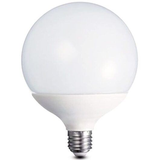 [NEVER USED] LED light bulb, E27 base, 20 W, 6000 K - cool, bright light, 120 x 158 mm