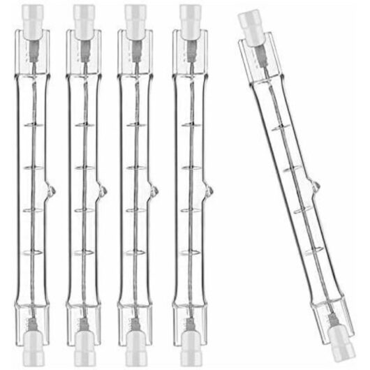 [NEVER USED] Pack of 10 R7S Halogen Bulb 118mm 230W 230V, R7S Halogen Rod 118mm, Halogen Bulb r7s Halogen Rod Lamp Dimmable for Building Spotlight,