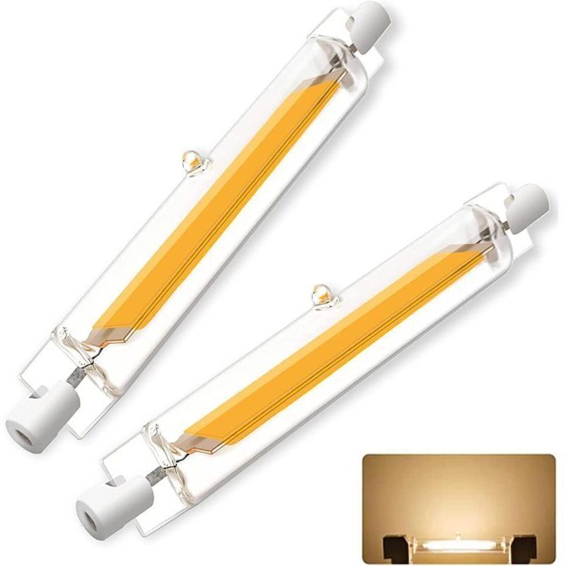 R7S 118mm Dimmable LED Bulb, R7S LED 118mm 20W Equivalent to R7S 200W Halogen Bulb J118, Warm White 3000K 360° Beam Lighting, Flicker-Free 2000LM,