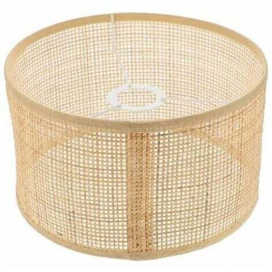 Wicker Rattan Lampshade Chandelier Woven Lampshade Ceiling Light Clip-on Bulb Cover Lampshade for Table Wall Ceiling Floor Lamp--