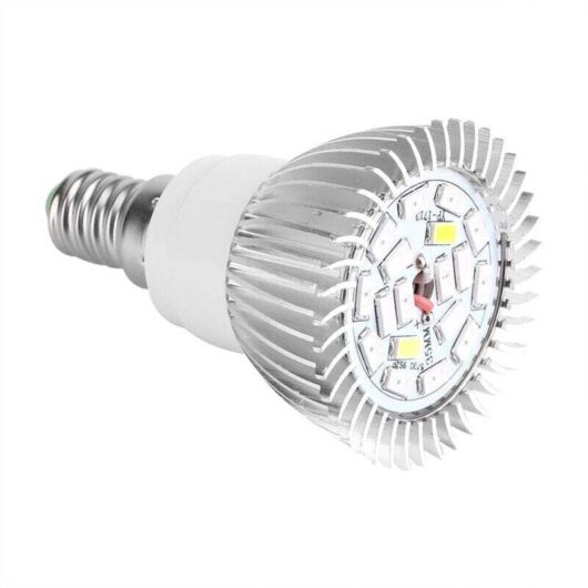18W LED Grow Light Bulb Full Spectrum Plant Light for Indoor Plants Greenhouse Vegetables Succulent Hydroponics Organic Seedlings,18 LED E27/E14/GU10