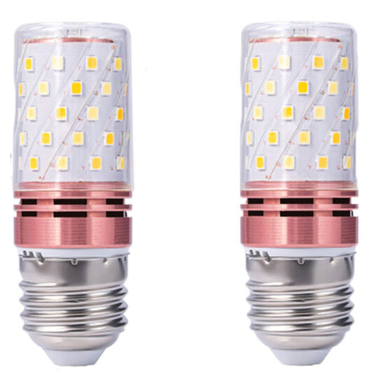 2 LED E27 Bulbs - 12W - 3000-6000K Variable Light - 100 lm/W - Bedside and office lamps