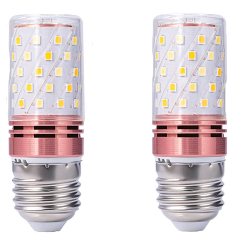 2 LED E27 Bulbs - 12W - 3000-6000K Variable Light - 100 lm/W - Bedside and office lamps