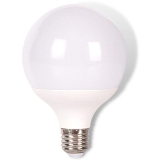 E27 Spherical LED Bulb, G95 Bulb, 15W Cool White Light, 6500K, Suitable for Living Room, Office, Bedroom, Home, Garage, Workshop, Construction Site,