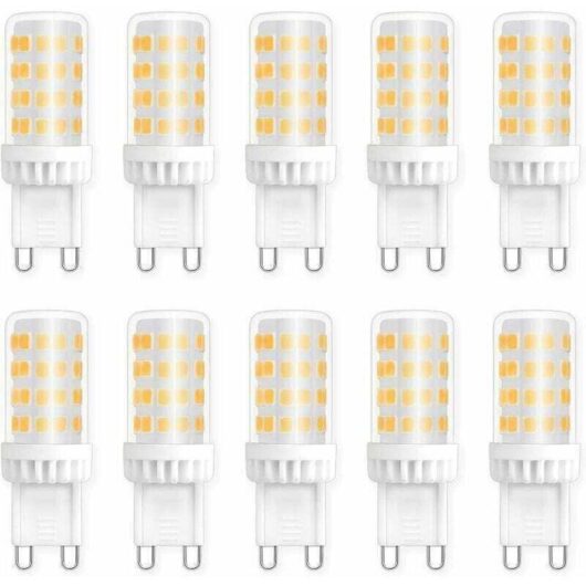 G9 5W LED Bulbs, Equivalent to 40W 50W Halogen Light, 450LM, Neutral White 4000K, AC 220V, Standard G9 Base, Energy Saving, for Ceiling Lighting,